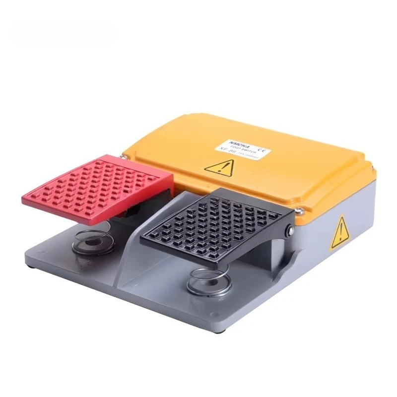 

Electric 16A 250V Pedal Switch Durable Metal Double Pedal Foot Controller Slow Motion Switch