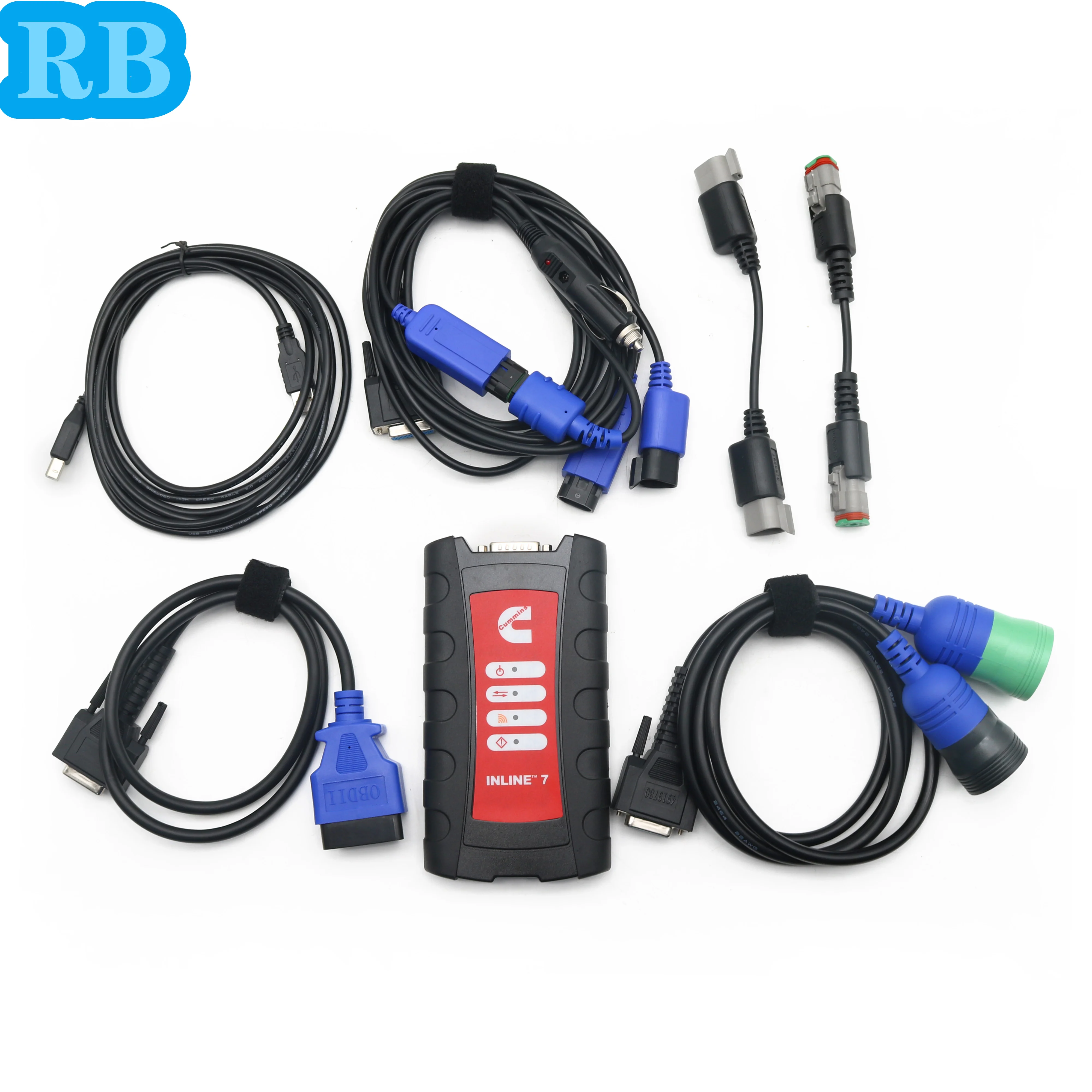 For Cummins INLINE7 data link adapter, Cummins diagnostic tools, with the latest software, the driver is INLINE7 and with Wi-Fi