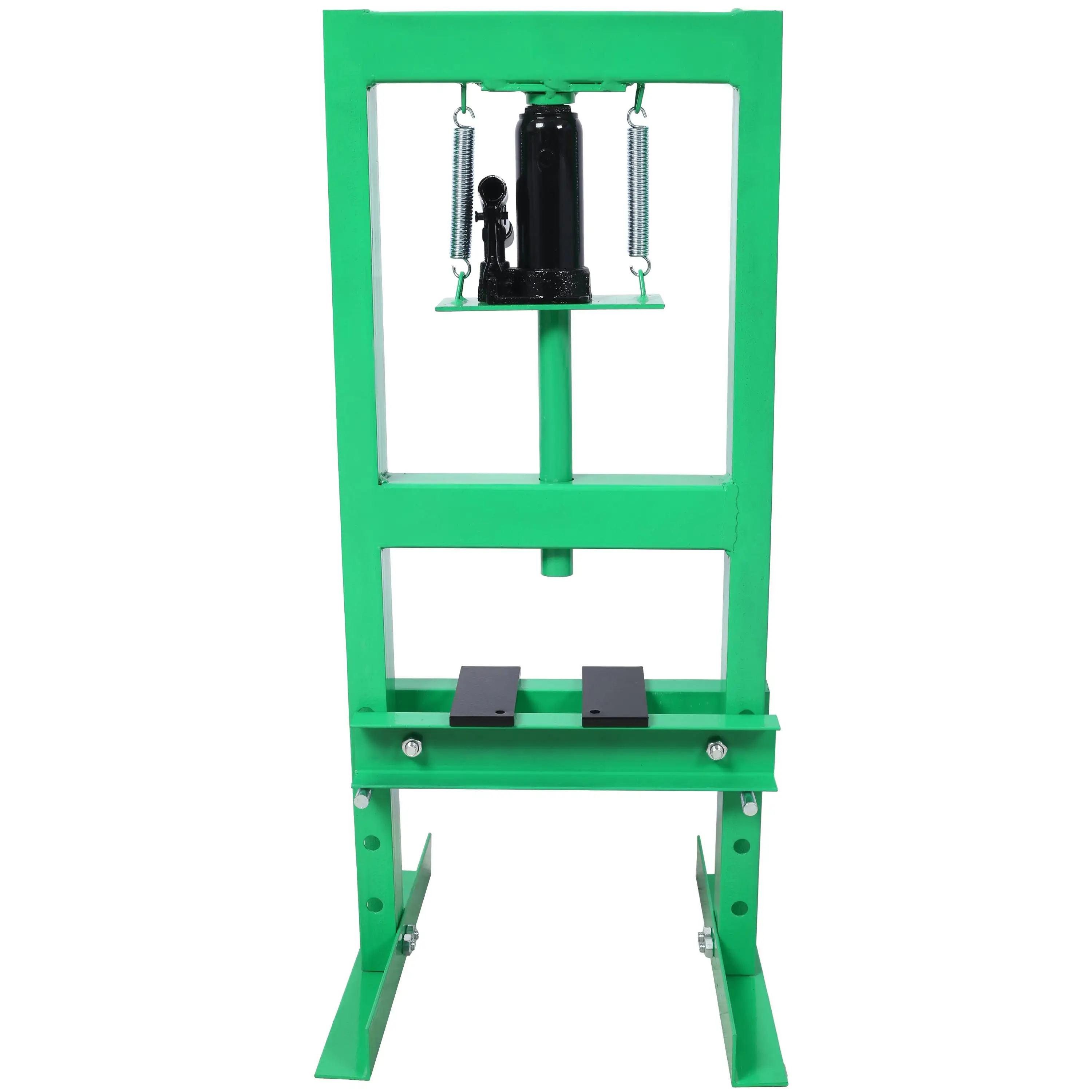 6 Ton Hydraulic Benchtop Press Adjustable Table Height H-Frame garage floor press Green