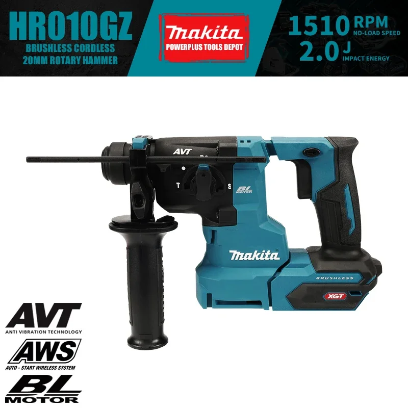 

Makita HR010GZ Brushless Cordless 20mm Rotary Hammer 40V Power Tools 2.0J DX16