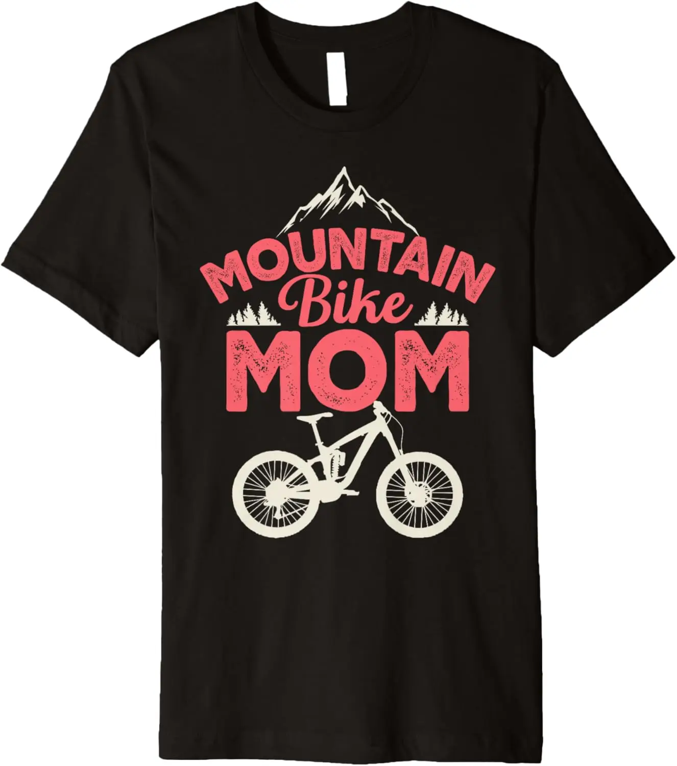 

Винтажная футболка премиум-класса для горного велосипеда мама MTB Biker mama Mountain Bike Motorcycle