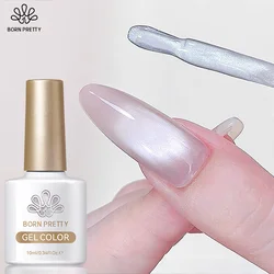 BORN PRETTY 10ml Flow Light White Cat Magnetic Gel Nail Polish Ultra Shine Semi Permanent Soak Off UV LED Varnish Manicure