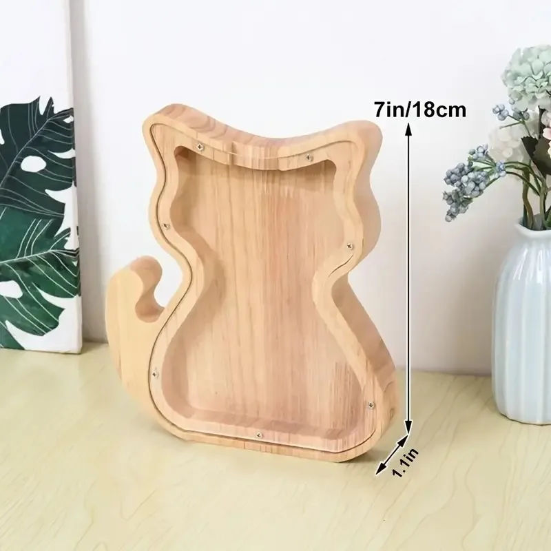 هريرة البنك الإبداعية الكرتون الصنوبر حصالة على شكل حيوان شفافة الديكور الحرف هدية الديكور