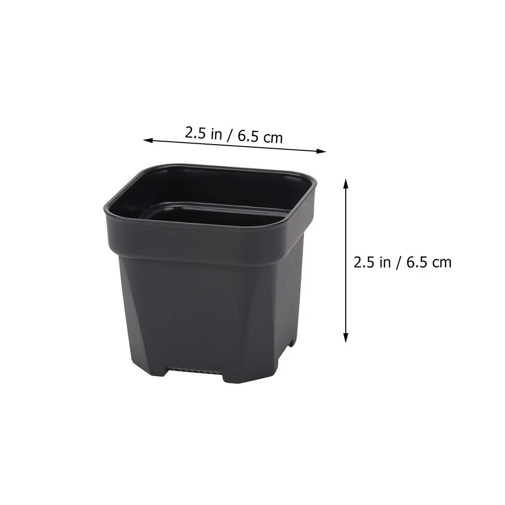 

15Pcs Thick Frosted Plastic Planter Small Plant Nursery Pots Garden Flower Planting Holder Drainage Holes Durable Lightweight