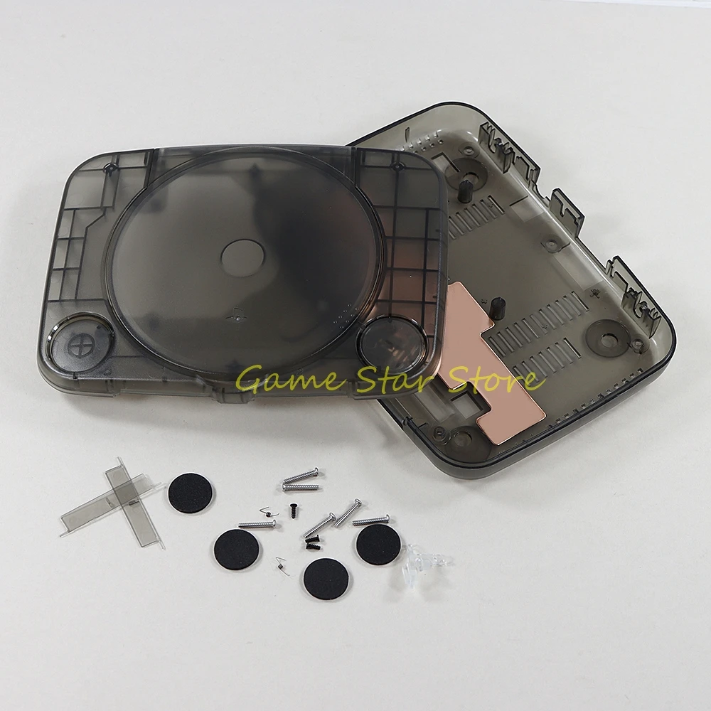 1set For PS1 Housing Shell Transparent Case with Buttons For PlayStation 1 PS One Console Replacement Parts