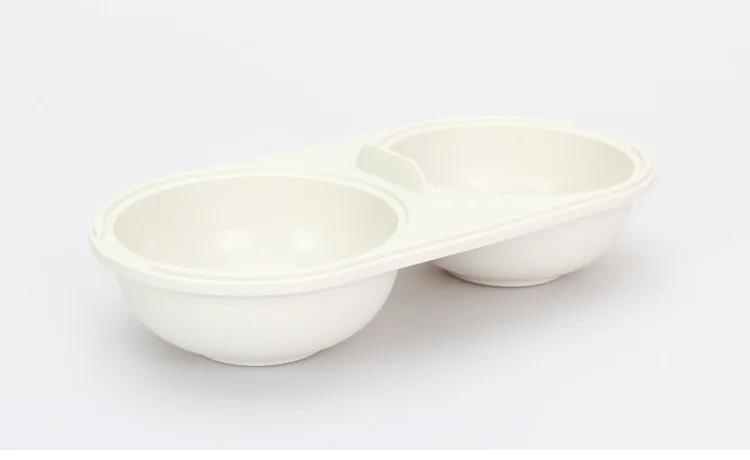Mikrowelle Ei Wilderer Lebensmittel Grade Kochgeschirr Doppel Tasse Ei Kessel Küche Gedämpftes Ei Set Mikrowelle Öfen Kochen Werkzeuge – Detail 4