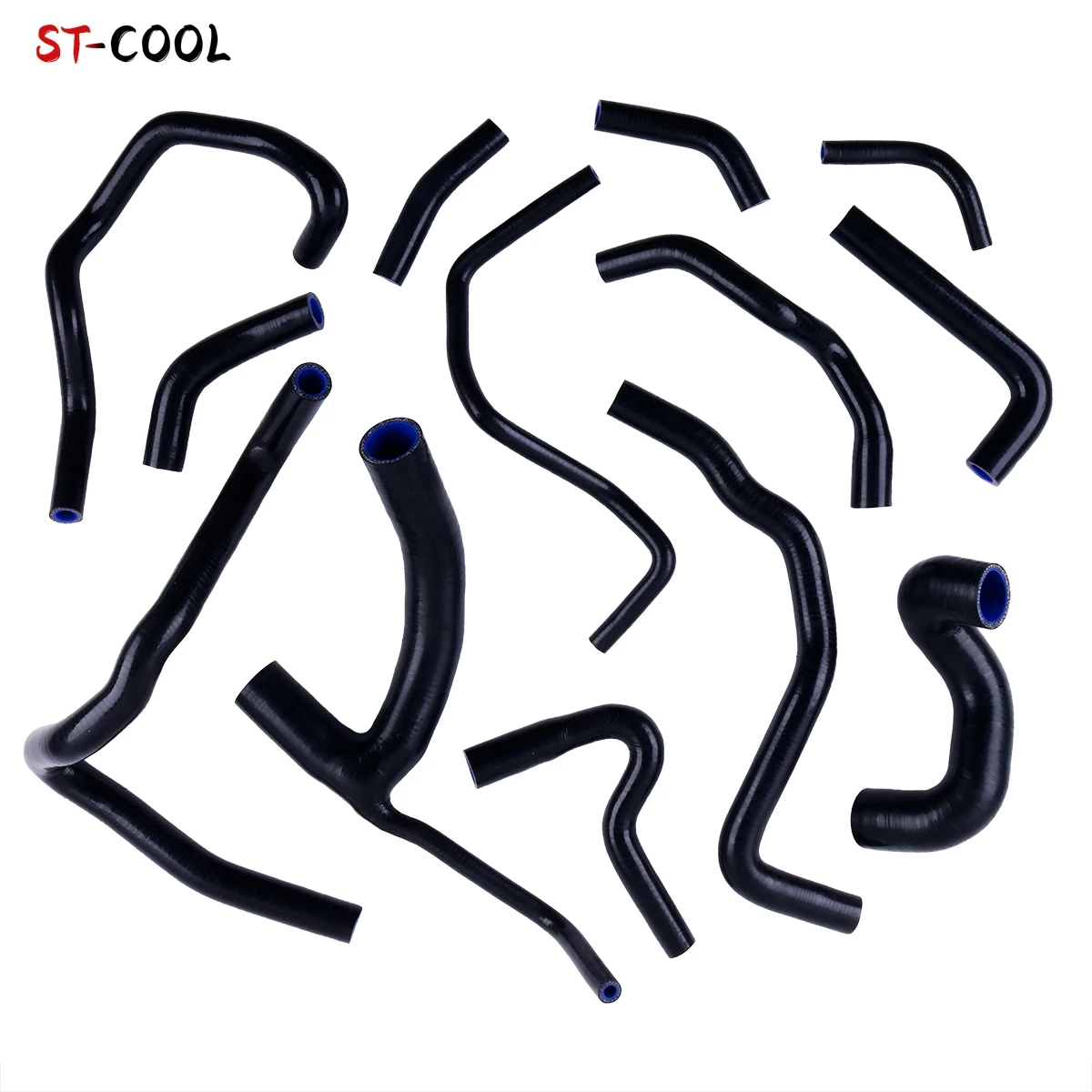 For 1997-2004 Audi S4 B5 / A6 Quattro 2.7 TT C5 / Turbo V6 1998 1999 2000 Silicone Radiator Hoses Kit Cooling Tubes Pipe 13Pcs