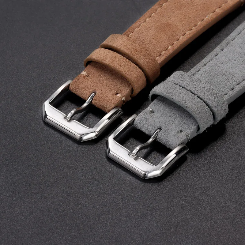 High Quality Suede Leather Watch Strap  20mm 22mm Quick Release Watchband Accessories