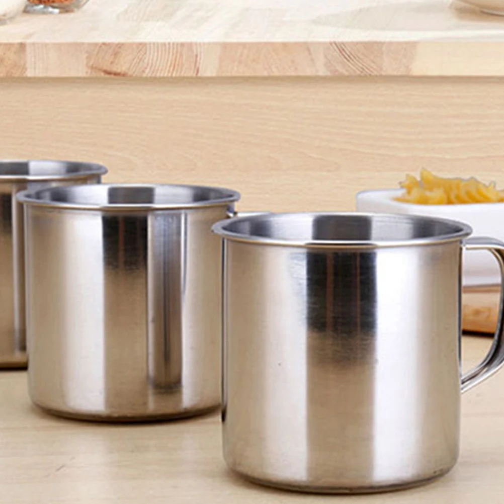 

6 Pcs Stainless Steel Children Water Cup Tumbler 8cm 380ML Kids Kindergarten Travel Camping Tea Coffee Mug