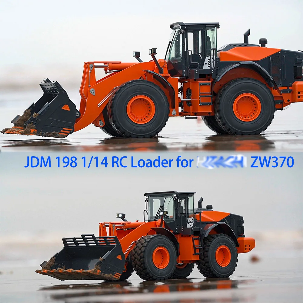 

New JDMODEL 198 1/14 RC Loader Wheeled Hydraulic Remote Model for ZW370 RTR W/ i6s Two-speed Transmission DIY Parts Toy