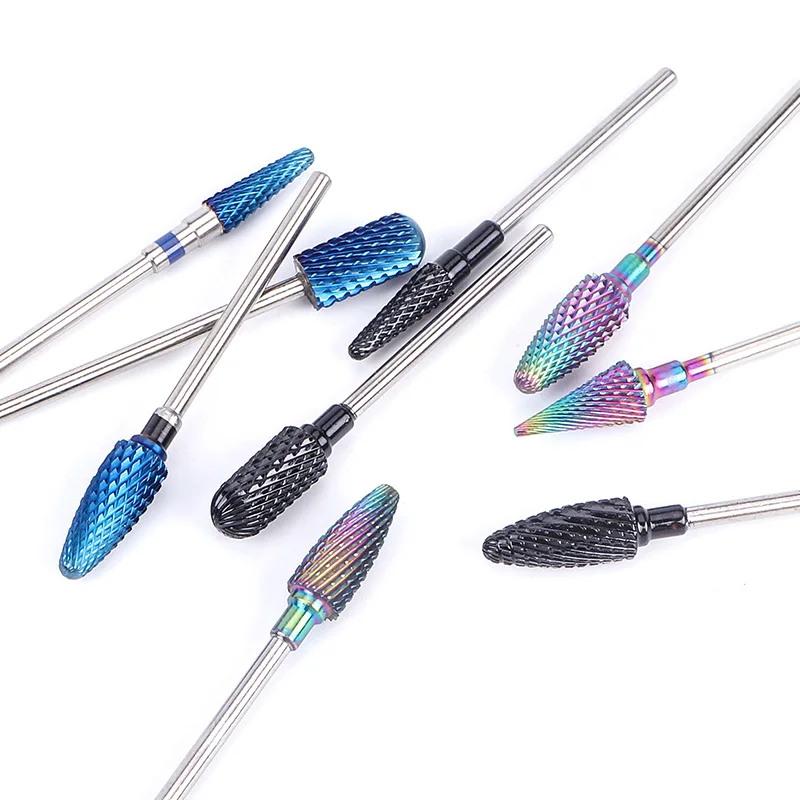 مجموعة مثقاب الأظافر من الفولاذ التنغستن ، رأس طحن لإزالة الجلد الميت ، آلة صنفرة ، معالجة الأظافر مسبقًا ، لقمة حفر