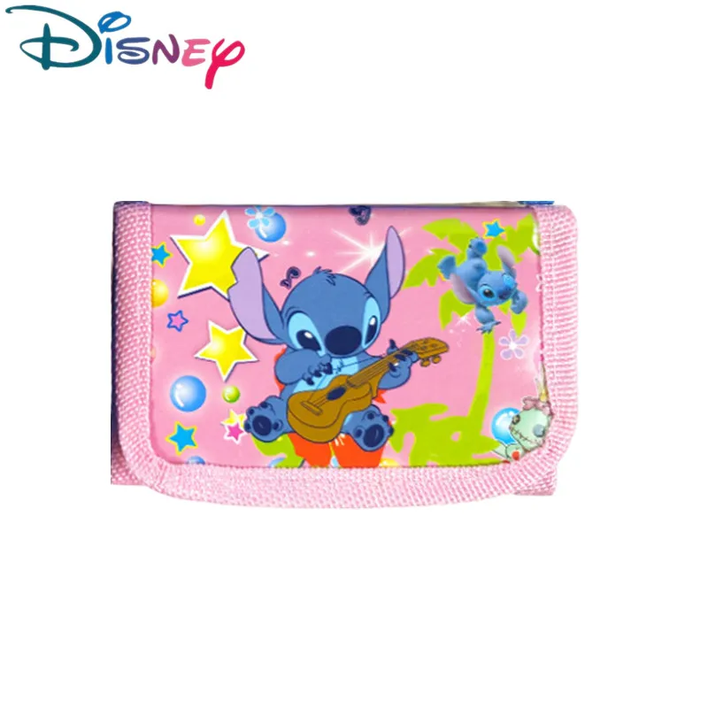 Disney Stitch Mickey kids Wallet coin bag Kawaii Frozen Elsa Short Wallet Cartoon Coin Purse Party Christmars Gifts Radom one