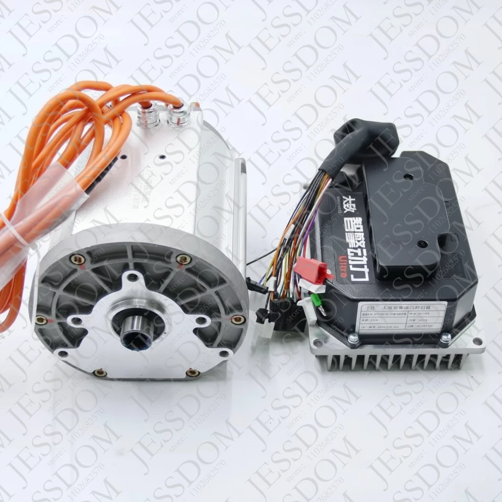 3000W Hairpin Flat Wire Motor 1200W-5000W PMSM 5500-6500RPM High Speed High Torque BLDC Motor for Electric Vehicle Car Scooter