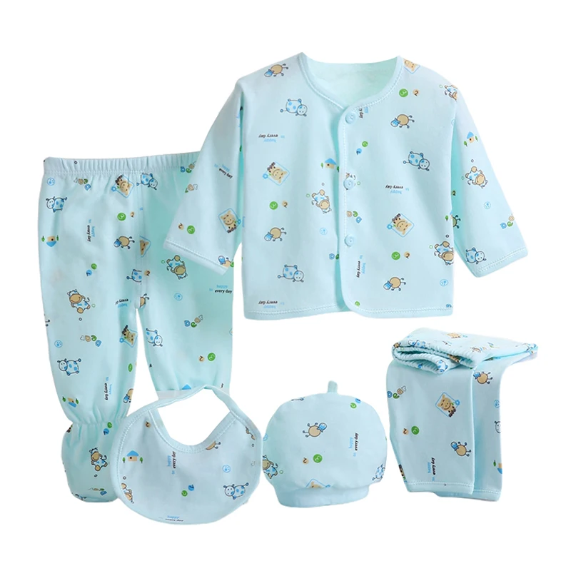 Newborn Baby Girl Boy Clothes Baby Outfits Pants Bodysuits Gifts Set Layette Set 0-3 Months