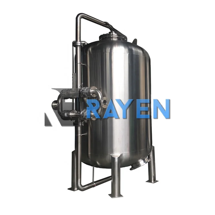 SUS304 Stainless steel Quartz sand filter activated carbon water filter activated carbon filter water treatment