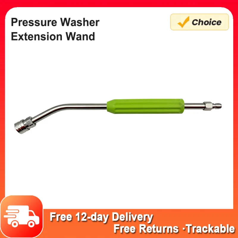 41/55/75 cm Washer Extension Wand With 1/4 Inch Quick Plug Connect Stainless Steel Spray Lance High-pressure Cleaning Accessory