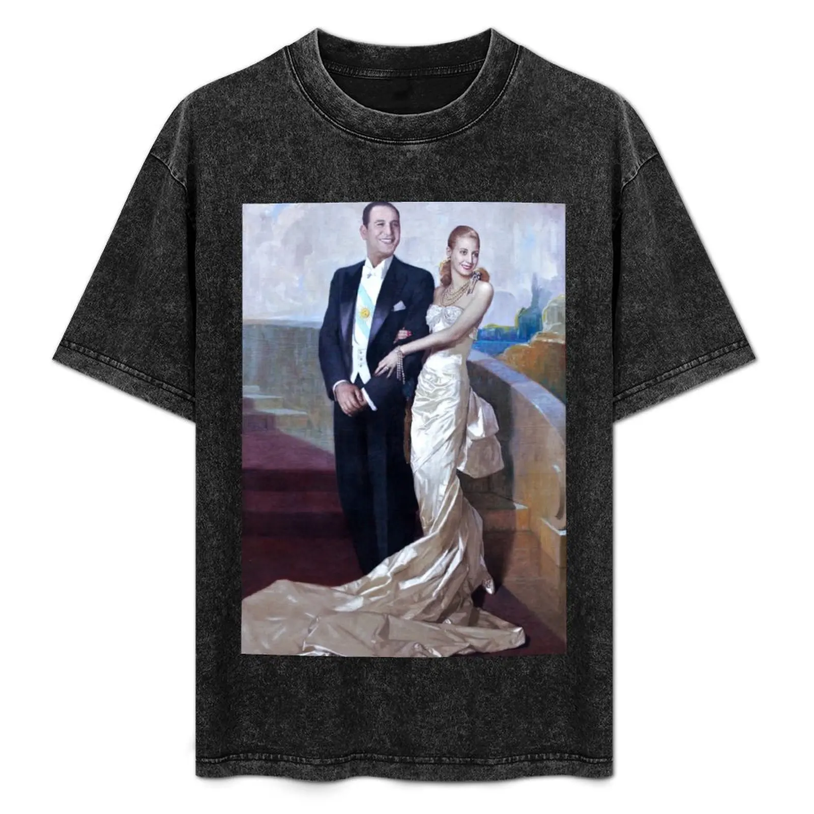 

Eva Peron and Juan peron by louis October 17 T-Shirt plain anime stuff sweat cute tops mens t shirts top quality