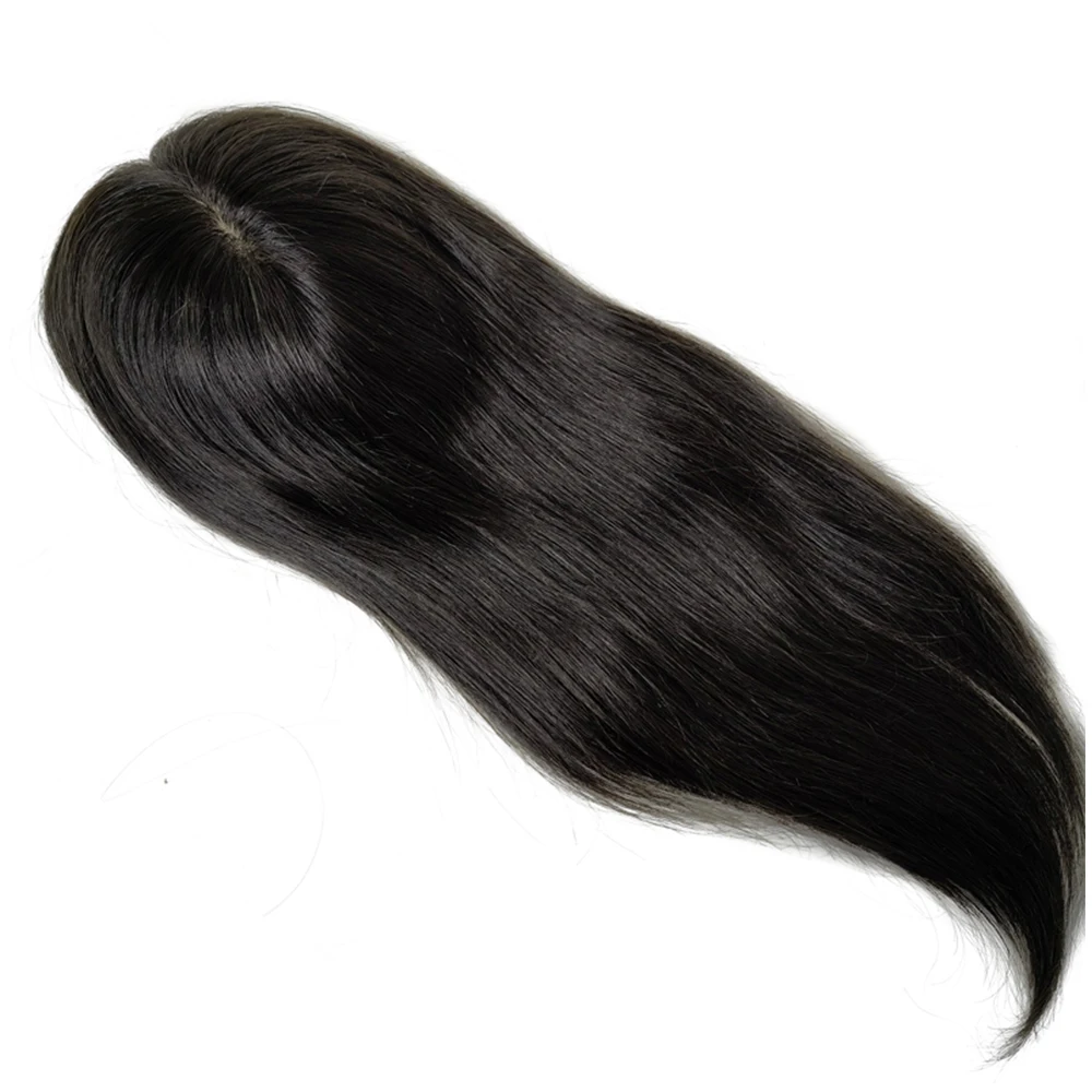 Best Quality 100% Hand Tied European Human Hair Toupee For Women 100% Human Hair Topper With Thinning Hair 12-20inch