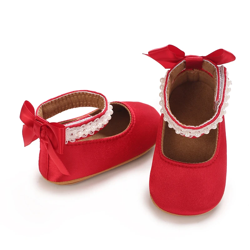 Mary Jane Flats für Kleinkinder, Mädchen, mit Schleife, rutschfeste, weiche Sohle, Prinzessinnen-Laufschuhe für Kleinkinder, Sneaker, Hochzeitskleid, Tanzschuhe – Detail 26