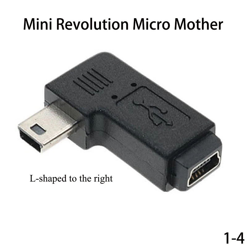 1PCS Cltgxdd V3 To V8 Adapter Mini Revolution Micro USB Female Mini T-shaped Port 5P Male Conversion Android L-shaped Left/right