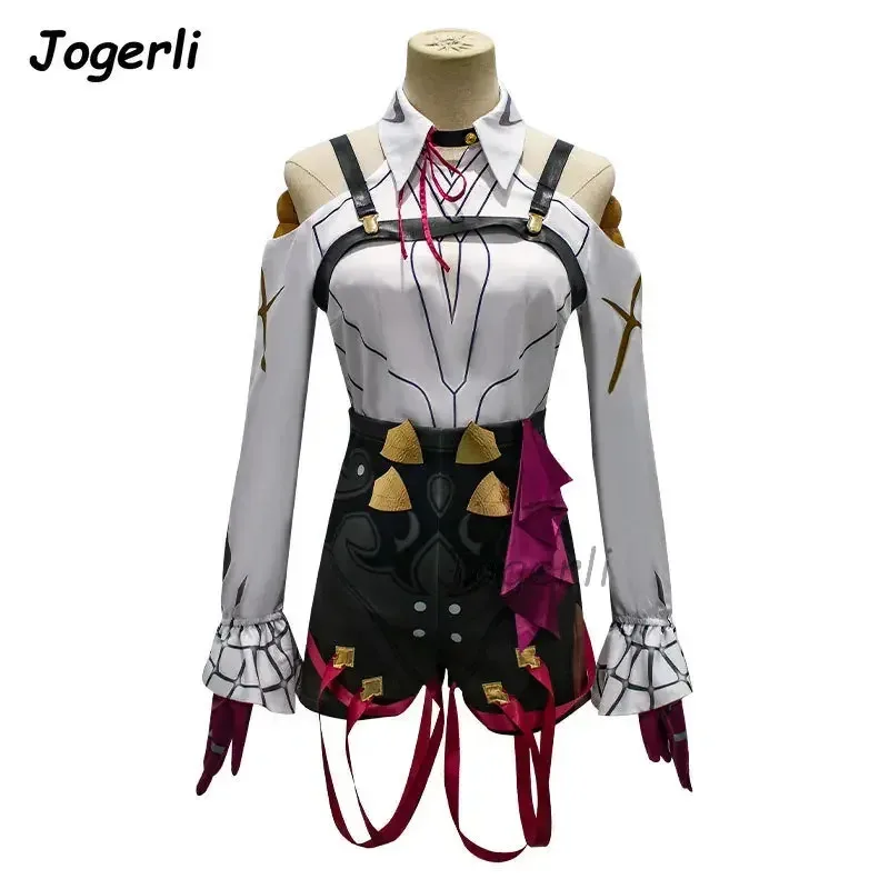 Jogerli Honkai Star Rail Kafka Cosplay disfraces juego Anime mujeres Coser traje de juego de rol peluca trajes Dressc;6,r'8;p'