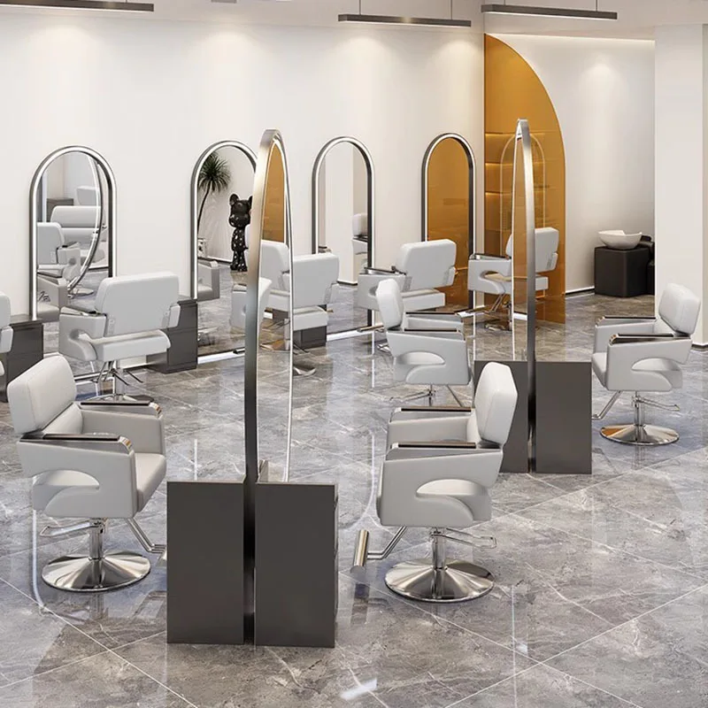 Cadeira estética do salão de beleza, Cadeira giratória de luxo, Poltronas barbeiros profissionais, Estilista Friseurstuhl Barbeiro Equipamento, MQ50BC