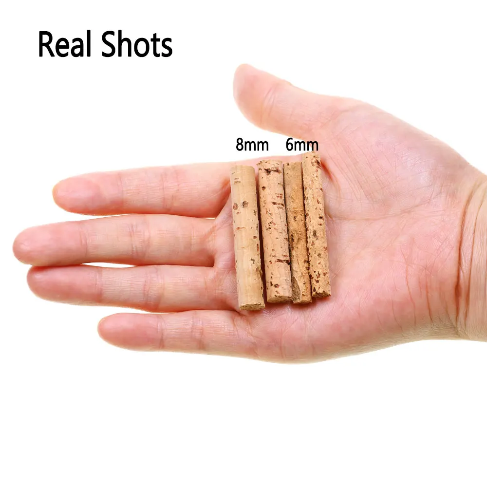 10pcs 6mm 8mm Carp Fishing Cork Sticks Cork Wood Float Sticks Carp Bait Granular Lures Outdoor Carp Fishing Tackle Accessories view 4