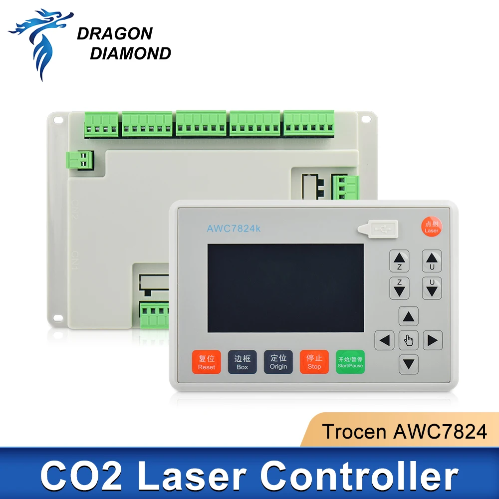 Trocen-Sistema de controlador láser DSP 7824 AWC7824 Co2, reemplazo AWC708C Lite 6442G 6445G para máquina de grabado y corte láser Co2