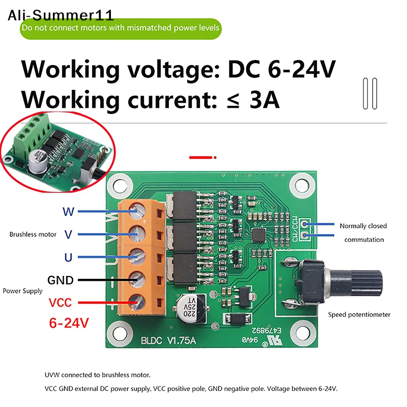 【AY11】High Quality Dc Brushless Motor Control Board 6V12V24 Volt CD Drive Fan Motor Governor DIY Accessories