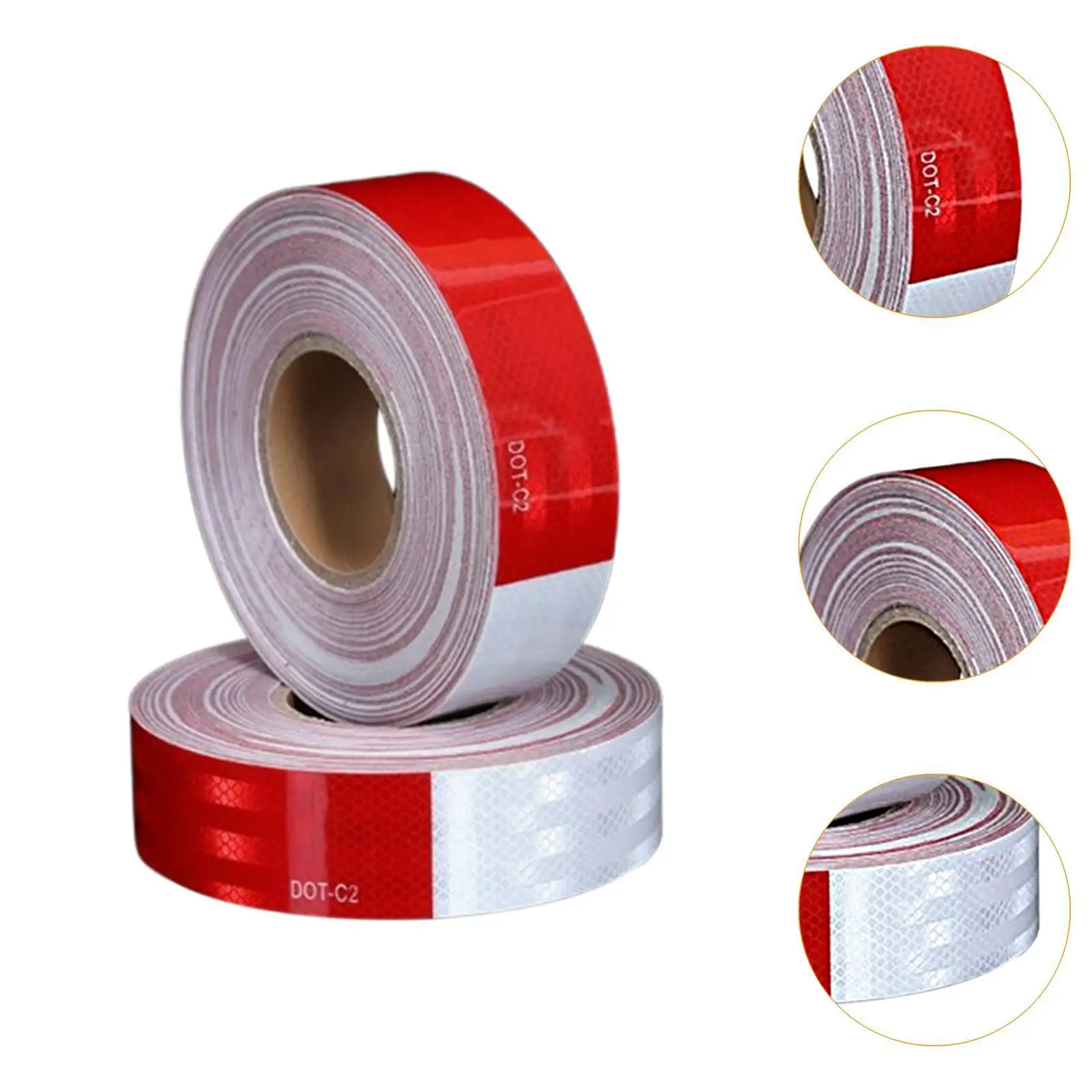 2 piezas de cintas reflectantes impermeables para exteriores, cintas reflectantes adhesivas visuales para vehículos de bicicleta, coches, barcos y camiones