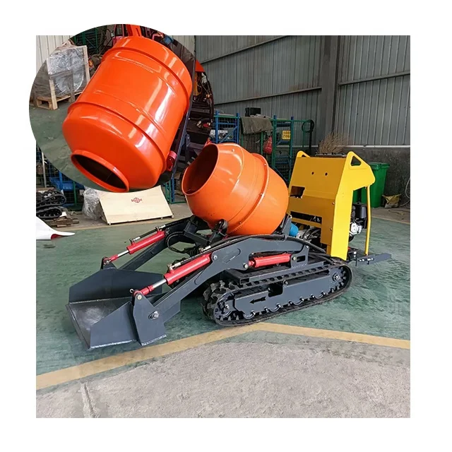 YG High Quality EPA Engine Small Crawler Mixer New Type Mini Track Mixer Tank Small Movable Construction Site Concrete Mixer