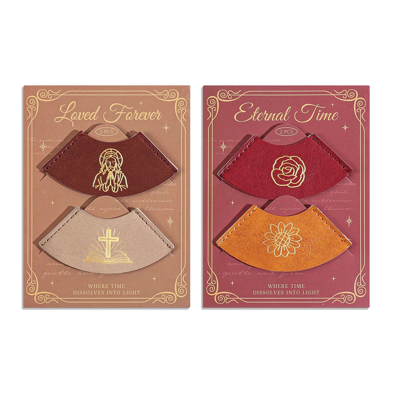 2Pcs 기독교 PU 가죽 코너 북마크, 빈티지 새겨진 - Vintage Fashion Books 리뷰 및 가격
