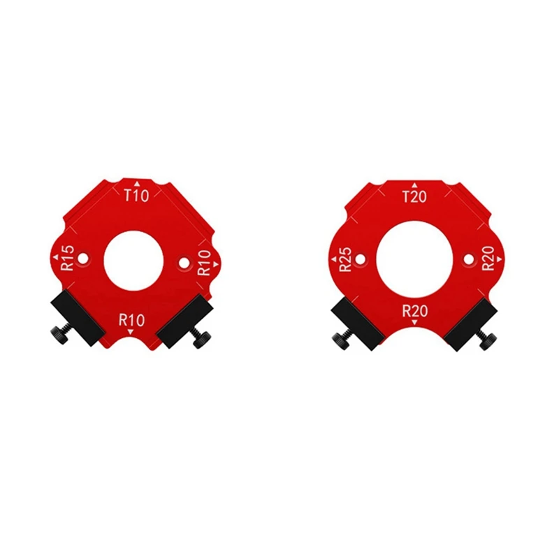 Woodworking Router Templates Arc Angle Positioning Template, Inner/Outer Corner Arc Mold, Reusable Positioning Tools