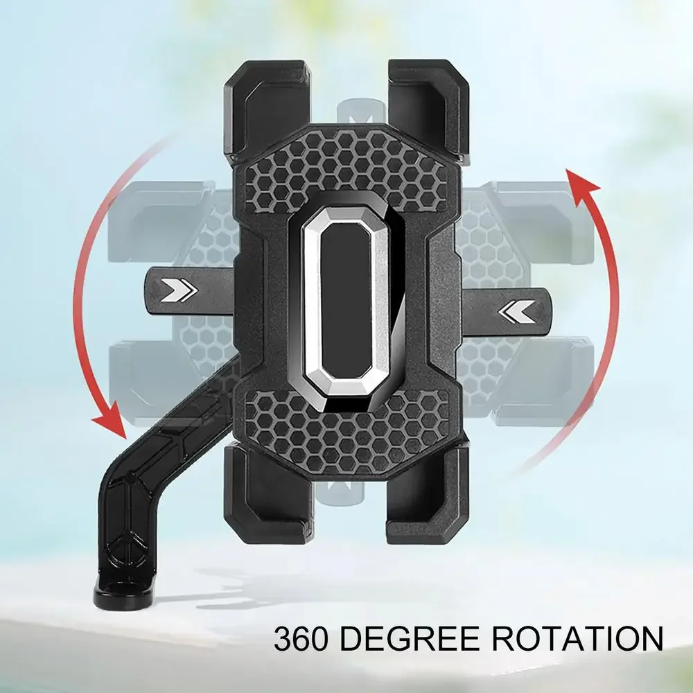 Motorcycle Bike Phone Mount Holder Bicycle Scooter Handlebar Cradle Clip for iPhone 16 17 Pro Max/Plus 15 14 13 Mini XIAOMI - view 2