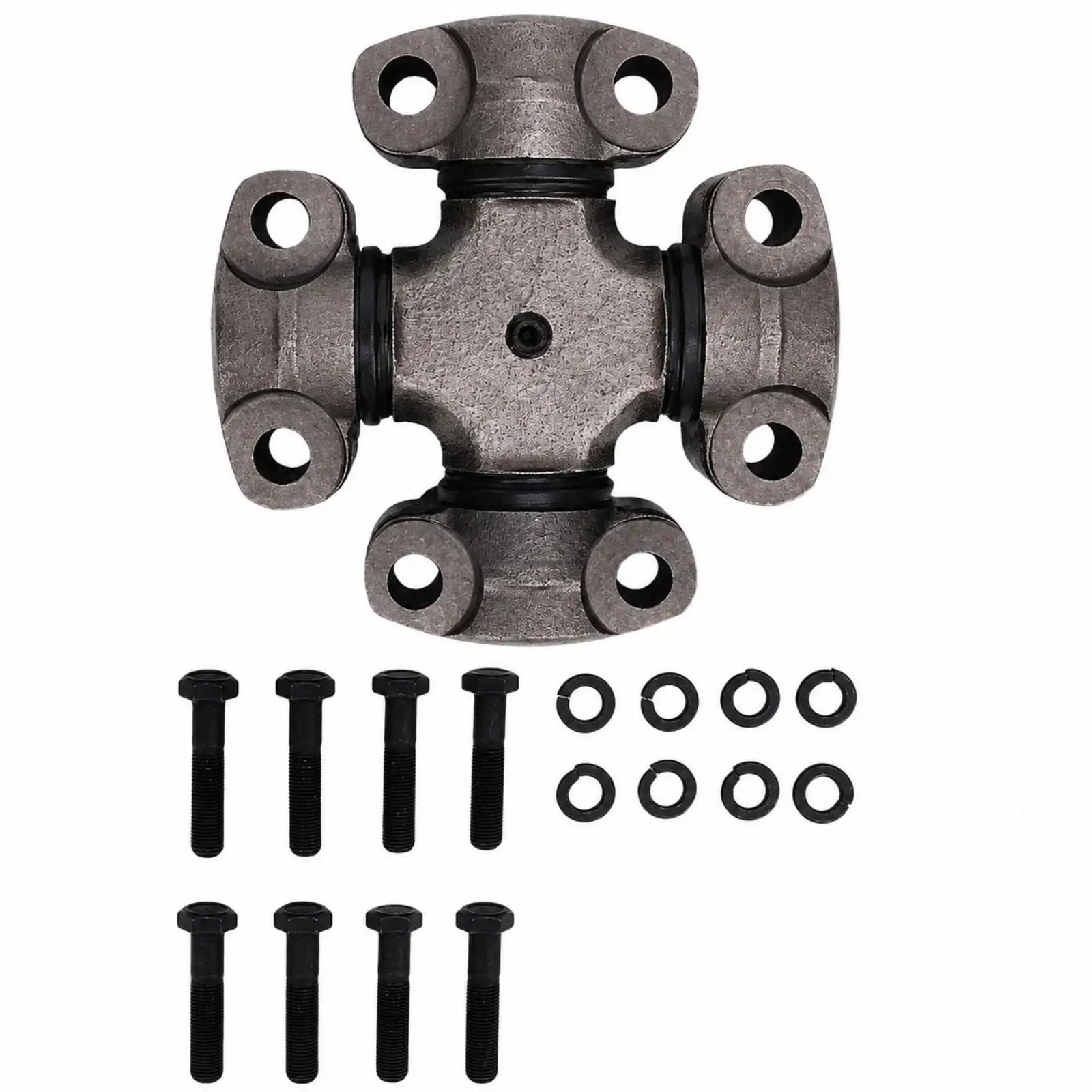Wing-Bearing U-Joint Assembly Replacement Iron Universal Joint with Cross Body Cast-Metal for Self-Install Repair Enthusiasts