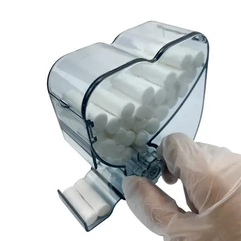 डेंटल कॉटन रोल डिस्पेंसर होल्डर प्रेस टाइप ऑर्थोडोंटिक कॉटन रोल स्टोरेज बॉक्स ऑर्गनाइज़र डेंटिस्ट क्लिनिक डेंटिस्ट्री सप्लाई 10 best sales दंत चिकित्सा उपकरण आयोजक - №8