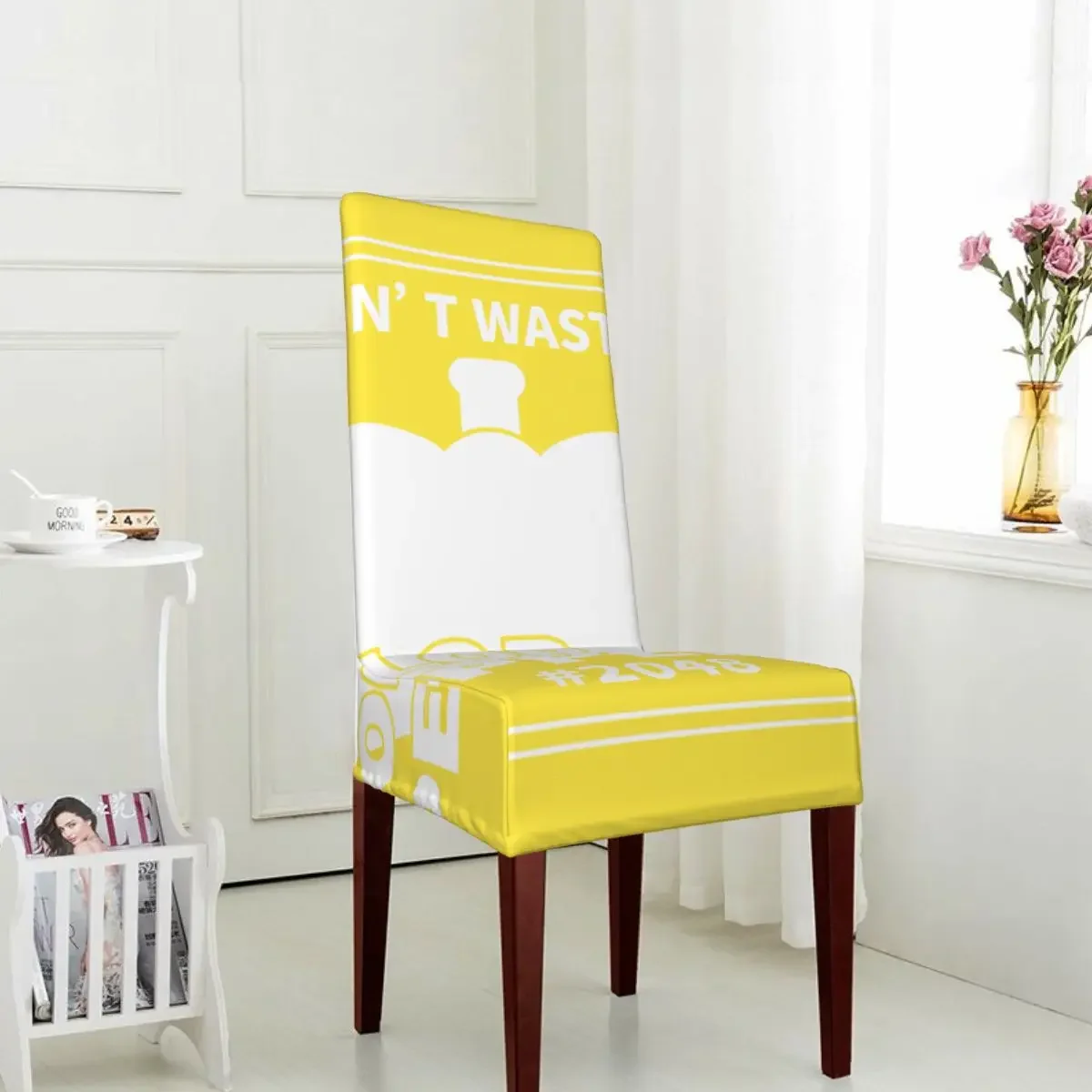 DIY Custom Detachable Dining Chair Cover With Stretchable Design Suitable For Most Pastor Dining Chair Covers As Home Decoration