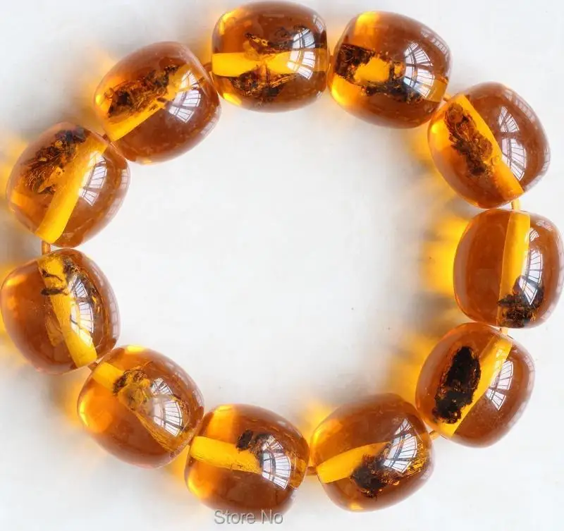 

Arrival Vogue Popular wrapped bee resin barrel beads Resin Stone Men and Women's Jewelry for wholesale Free shipping