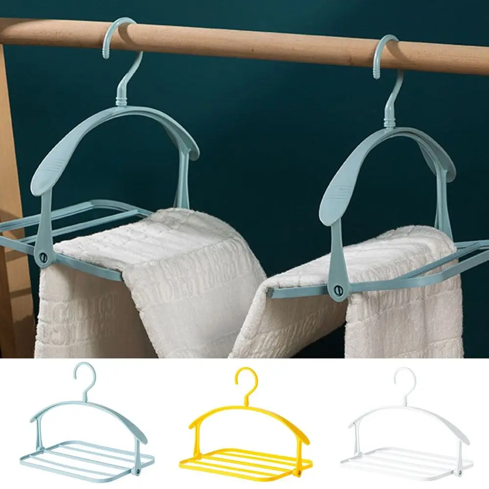 

Plastic Reversible Folding Trouser Rack 360° Rotating Non-slip 5 Layers Pants Hangers Widening Thickening Trousers Hanger