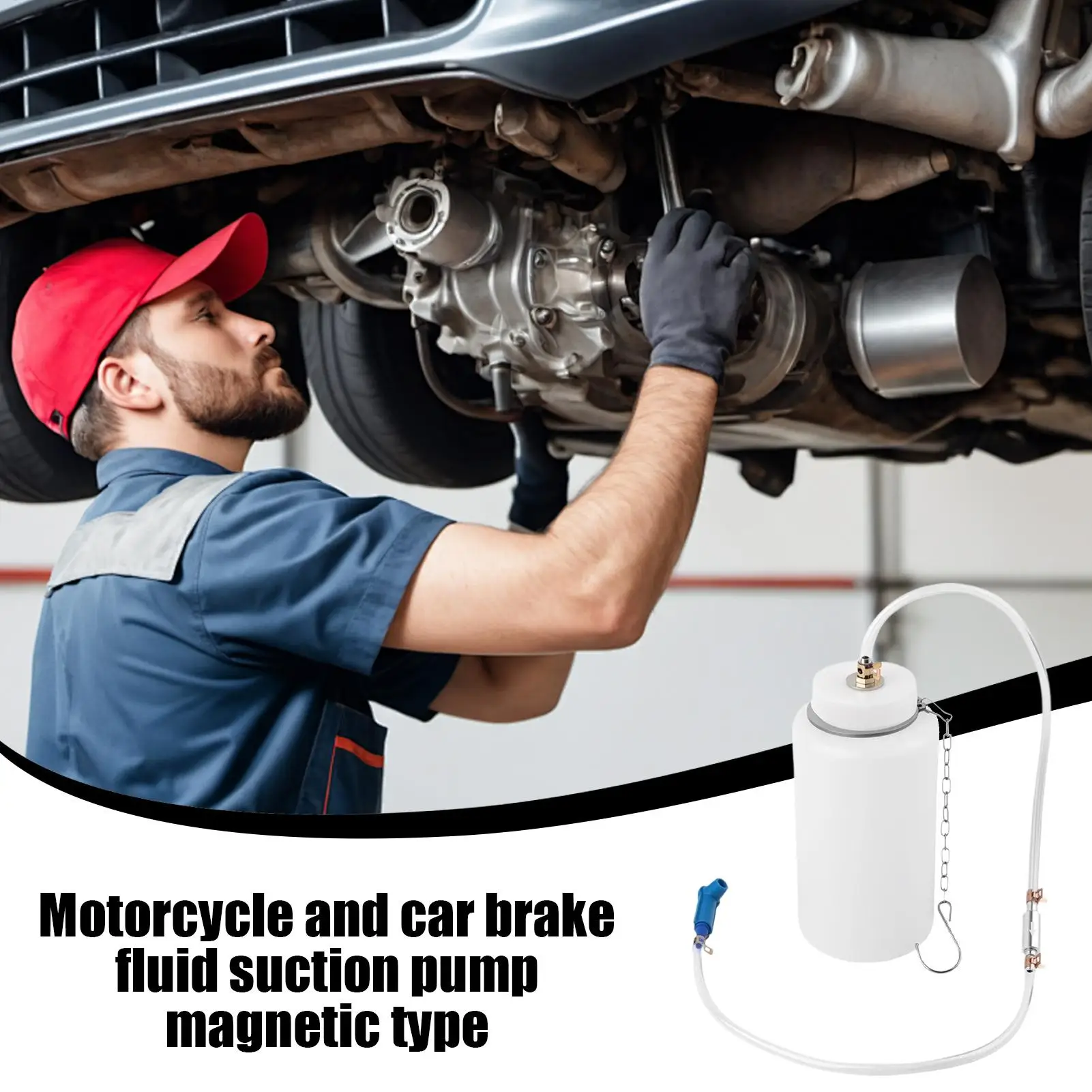 Brake Fluid Extractor Magnetic Leak-Proof Portable Lightweight Transparent Device Oil Extractor Pump For Steering Automotive