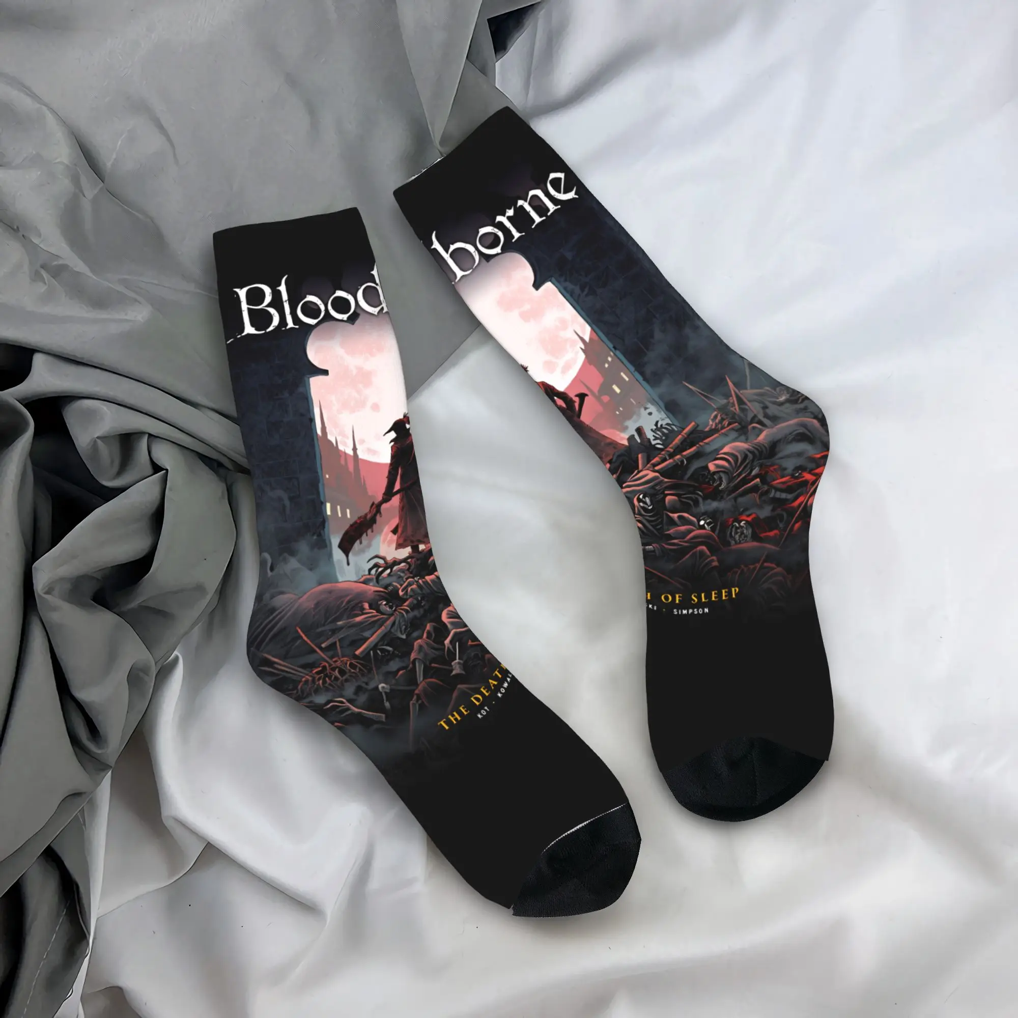 

Мужские носки Main Hunter in Yharnam для геймеров, носки Bloodborne, нескользящие мягкие носки, осенние элегантные носки для занятий спортом на открытом воздухе