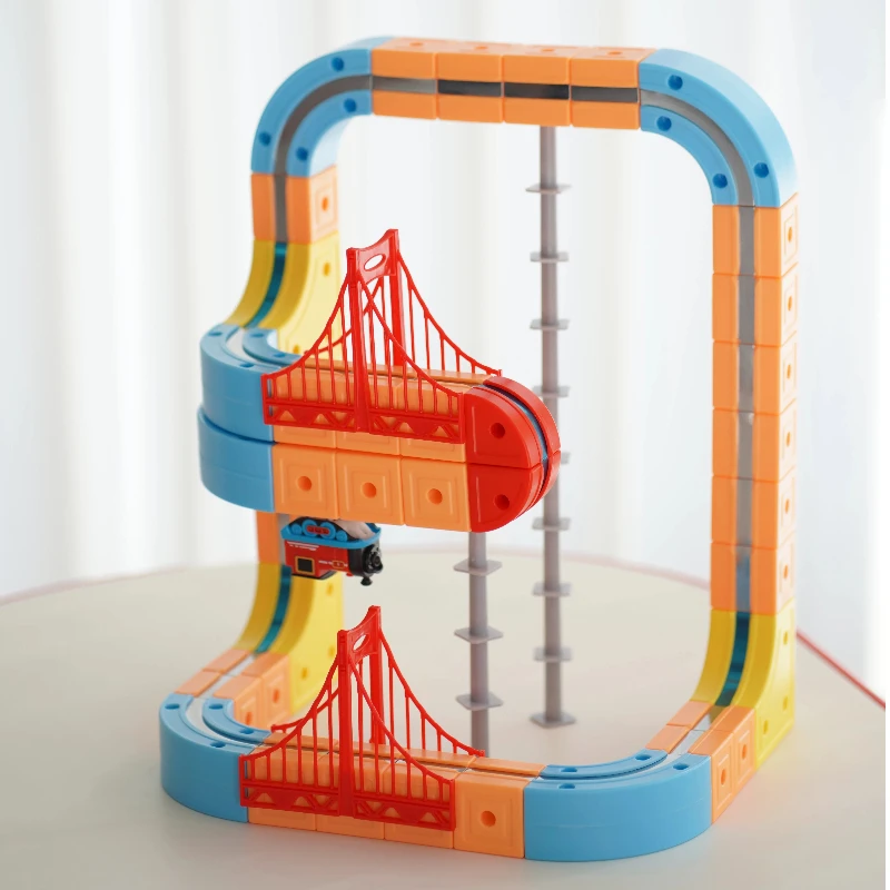 

Magic Track Cube ChildrenS Educational High-Speed Rail Train Toy Boys And Girls Intellectual Diy Building Blocks Birthday Gift