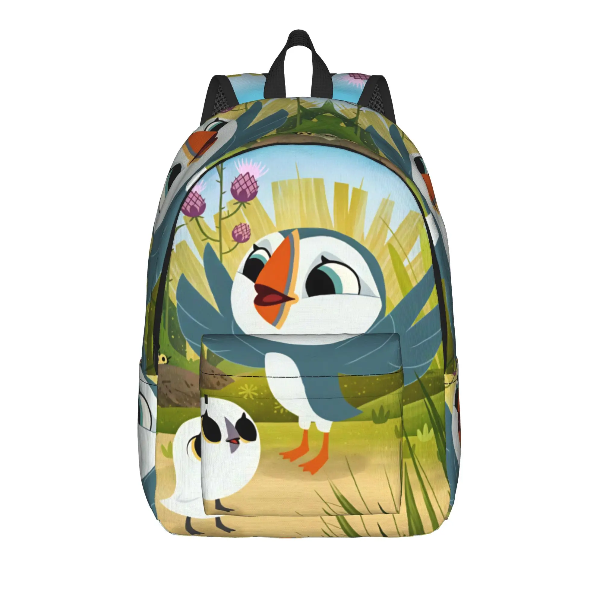 Puffin Rock And New Friends Backpack  Girl Polyester Hiking Backpacks Large Kawaii High School Bags Rucksack