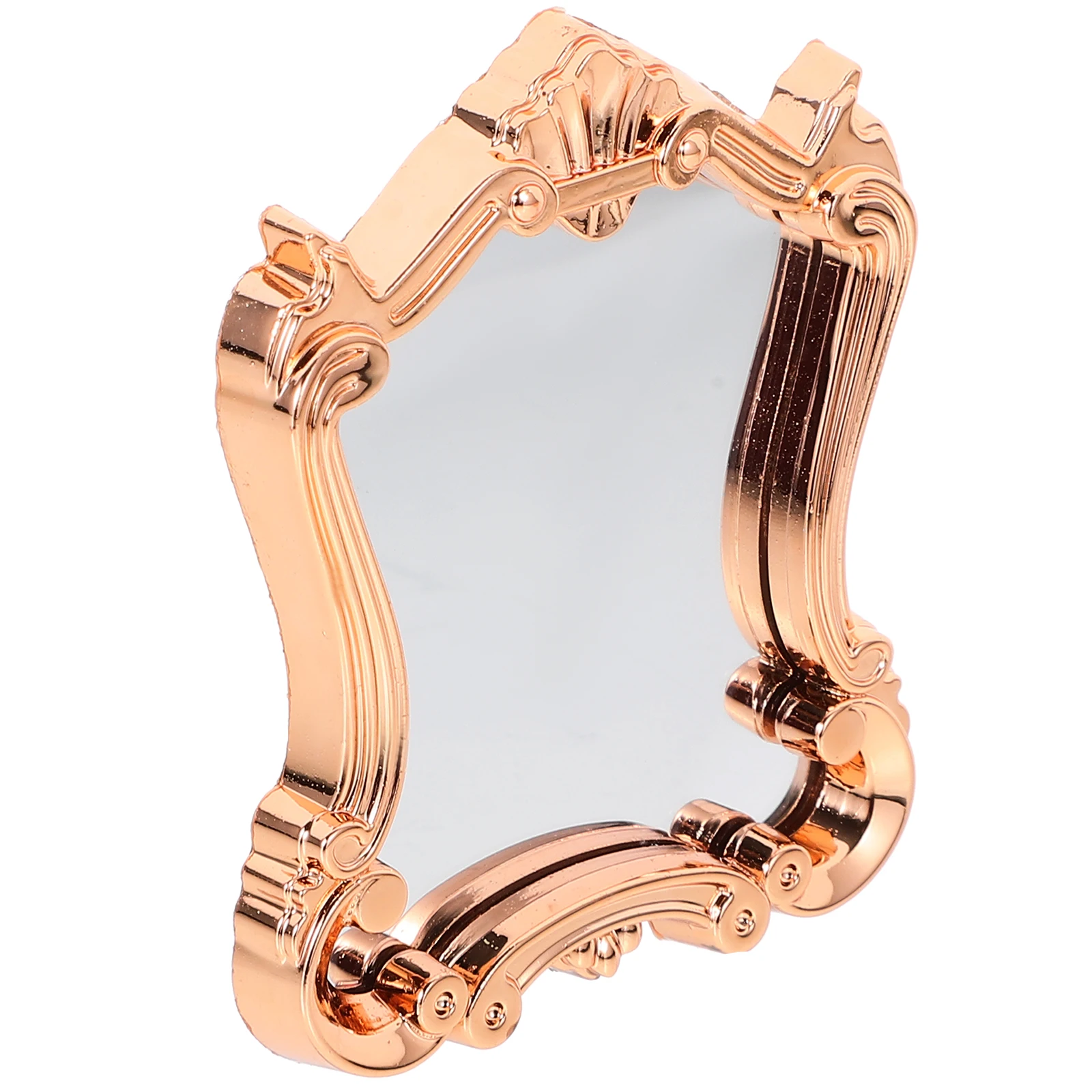 Miniatuurspiegel voor huisdecoratie Barokke stijl Muur Mini-spiegels Set Plastic Fantasiespeelgoed Lichtgewicht Veilig