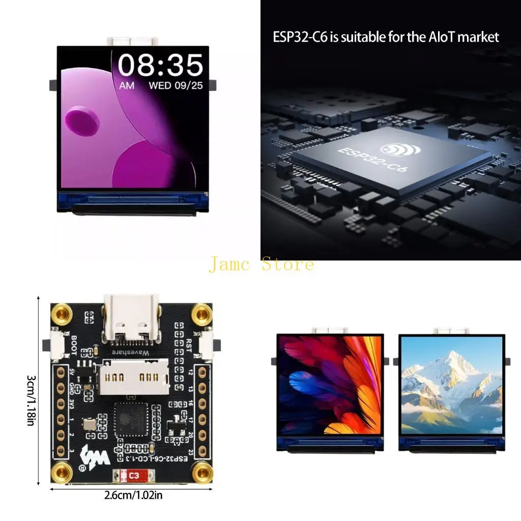 lx0b-architecture-development-board-containing-13inch-clear-led-screen-wifi6