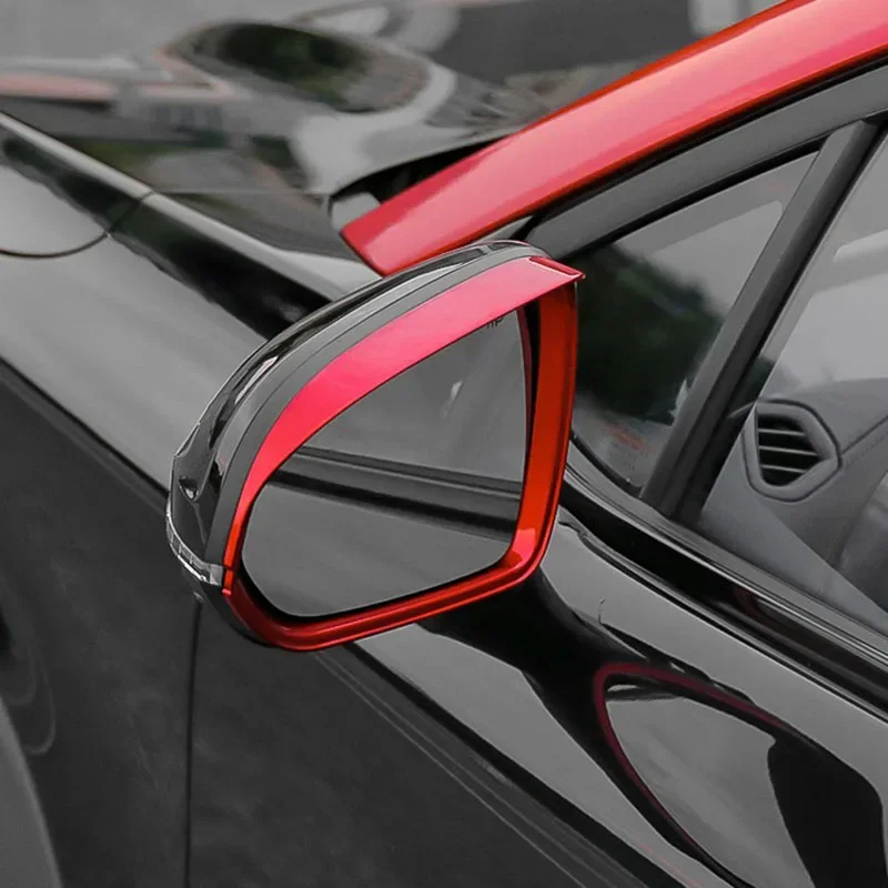 2pcs for Changan Unit G1 2022-2024 UNI-T Rear View Mirror Cover Anti Scratch Decoration Rain Eyebrow Decoration Frame