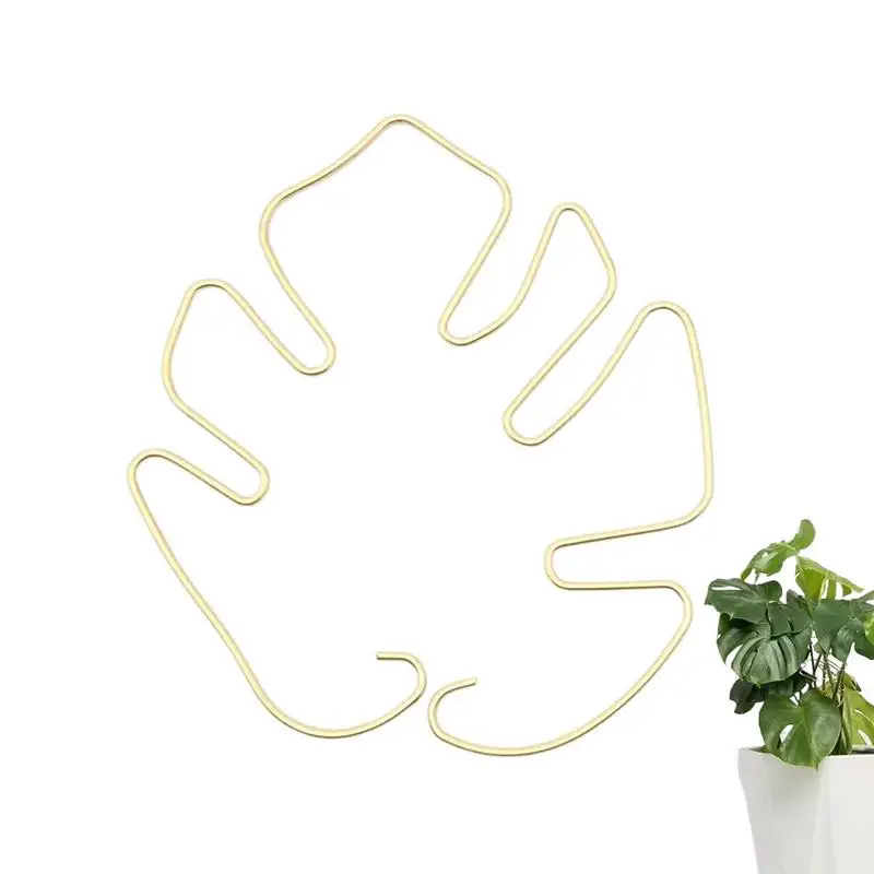 Plant Support Stakes Monstera Shaped Plant Holder Gardening Supplies Decorative Fixed Plant Support Reusable Plant Climber For