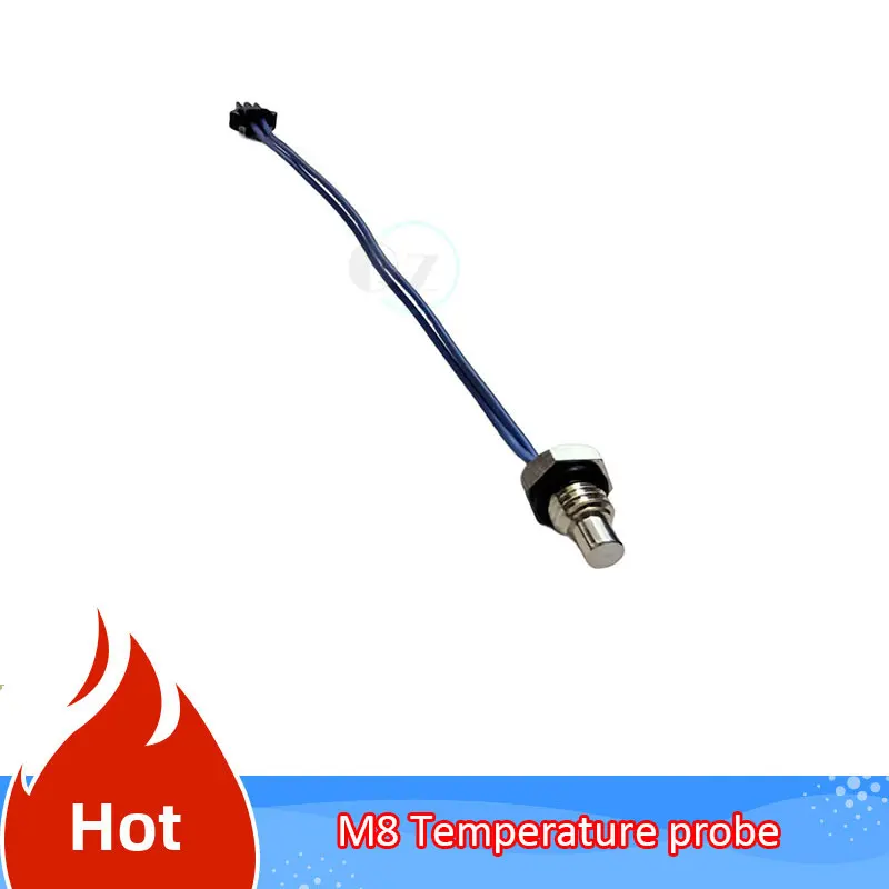 1pcs High Precision Temperature Sensor Probe M8 Screw Thread for Water Heater Wall Mounted Stove Universal 50K Temperature Probe