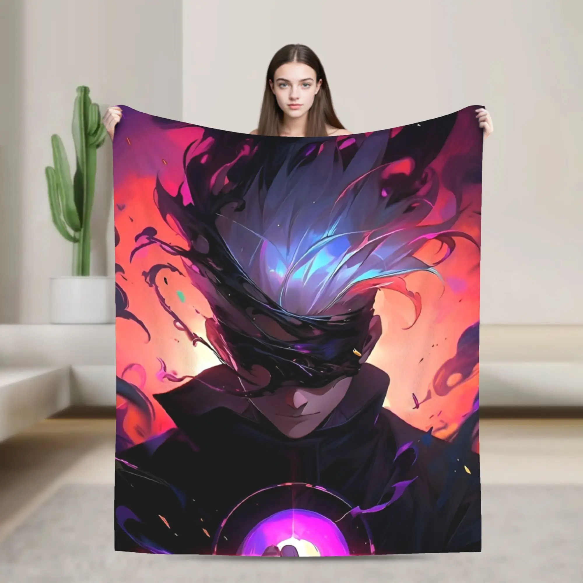 

Jujutsu Kaisen Session Flannel Blanket Creative Throw Blanket for Bed Sofa Couch 200x150cm Bedspreads