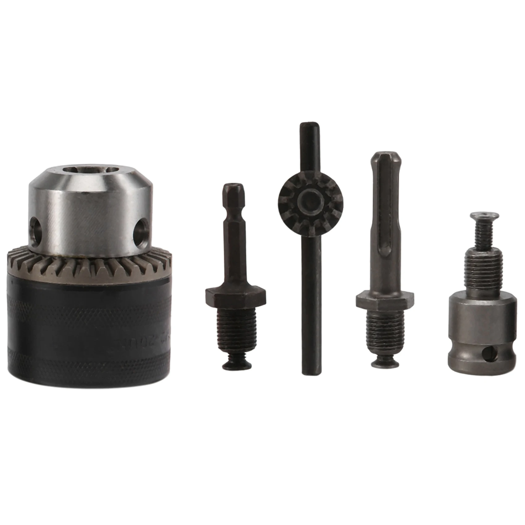 3-16mm Drill Chuck Converter 1/2Inch- 20UNF Thread Quick Change Adapter SDS-Plus 1/4Inch Hex Shank 1/2Inch Socket